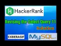 Hackerrank Revising the Select Query ii solution in hindi sql coderAsif