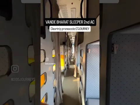 India’s FIRST VANDE BHARAT SLEEPER 2nd AC Coach Full interior tour ❤️