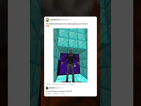 Funny Wuddke Tweets 6767% #minecraft #shorts