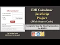 JavaScript project for beginners Loan EMI calculator in Hindi with free source code