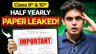 Half Yearly Exams - Most Important Topics 🔥| Class 9th & 10th | Prashant Kirad