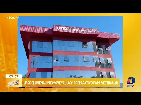 UFSC Blumenau oferece aulão gratuito para preparação ao Vestibular Unificado 2024