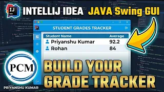 Student Grade Tracker GUI IntelliJ Idea
