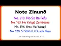 Note Zinuno No. 210, 163, 194, 120 || Minggu, 17 September 2023 || Molo'o Perikopen Gereja ONKP