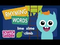 Rhyming Words Monsters Learn English Scratch Garden