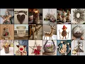 DIY Rustic Wall Decor Twig Jute Pine Cone Crafts Natural Home Decoration Holiday Decor