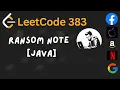Ransom Note - Leetcode 383