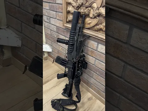 IDF Rifle with m203 grenade launcher.