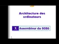 Architecture des ordinateurs - assembleur 8086