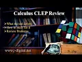 CLEP Calculus Review
