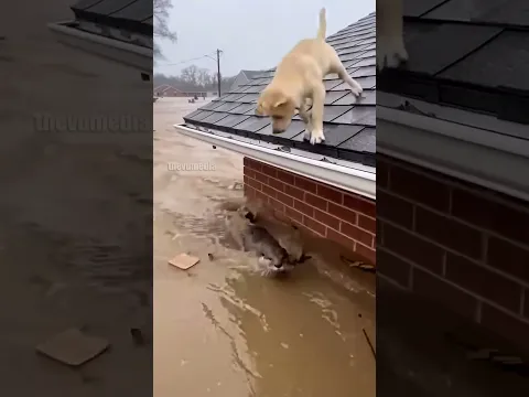 Unbelievable Rescue: Otter Saves Puppy from Floods!