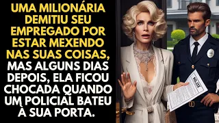 Uma milionária demitiu seu empregado por estar mexendo nas suas coisas, mas alguns dias depois...