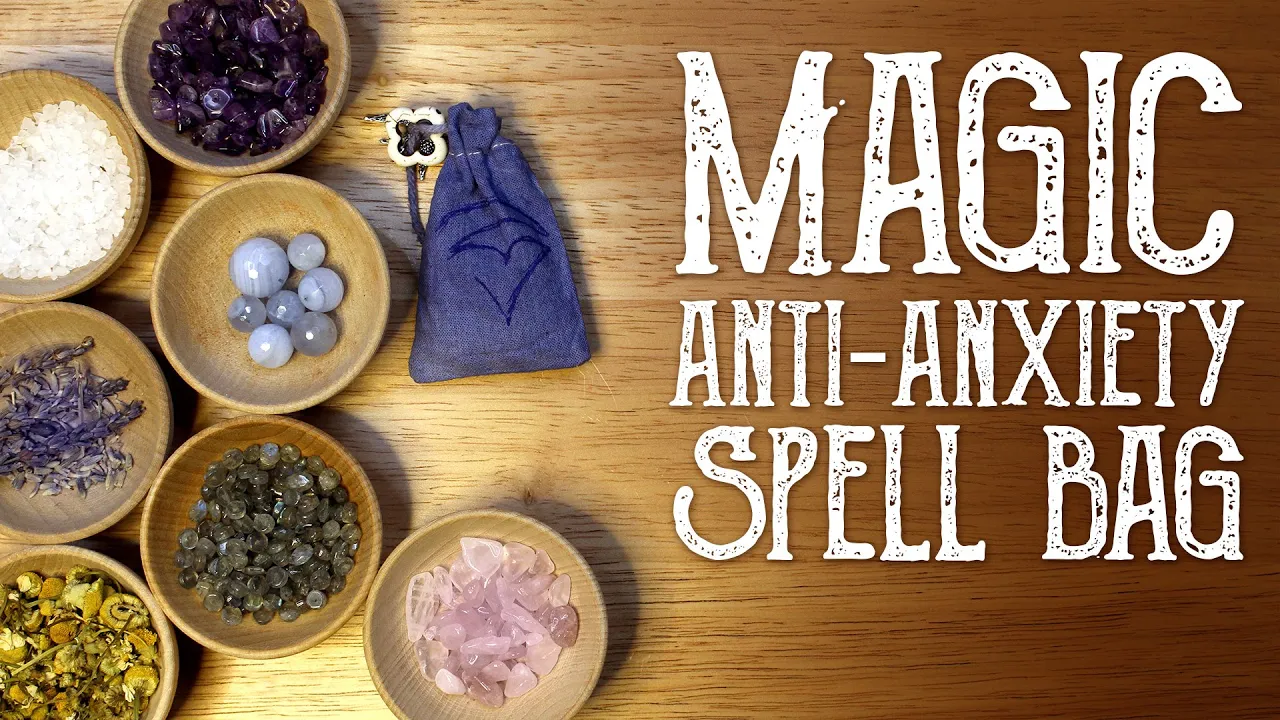 How To Make a Spell Bag for stress relief - Anti-Anxiety Sleep Magic - Magical Crafting, Magic Spell