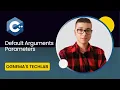 22 Getting Started with C Default Parameters Arguments