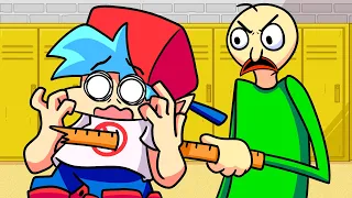 Download BOYFRIEND vs. BALDI'S BASICS! Friday Night Funkin' Logic | Cartoon Animation MP3