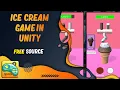 casual Ice-cream clone in Unity3D game Unity Free source Code