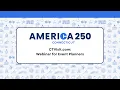 Adding CT250 Events to CTVisit com