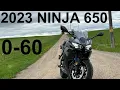 2023 Ninja 650 Acceleration Sound Test 0-60 Traction Control