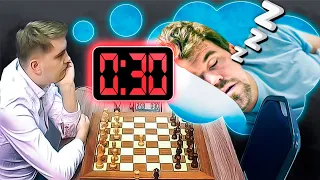 Download Magnus Carlsen Arrives With Only 30 Seconds To Play MP3