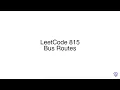 LeetCode 815 Bus Routes