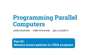 Programming Parallel Computers Part 4C