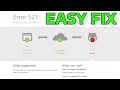 How To Fix Web Server is Down Error 521 in Google Chrome and Mozilla Firefox