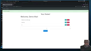 A secure web note taking application using python Flask
