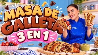 Cómo hacer masa de galleta 3 en 1 🍪