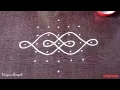 Lagu Simple Kolam with 7 dots | Melikala muggu | Daily Kolam | Beginners rangoli | Unique Rangoli