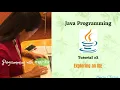 Programming with JAVA Tutorial 2 in Tibetan Language - Exploring an IDE