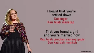 Download Adele - Someone Like You | Lirik Terjemahan MP3