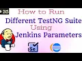 Run Different TestNG XMLs Using Jenkins Parameters Maven Commands Selenium Jenkins Parameters