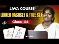 Java Programming 2025 Ep 56 LINKED HASHSET TREE SET in Java in