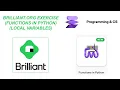 Brilliant org thirty-first exercise Local variables