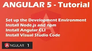 Angular 5 Tutorial - Development Environment