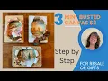3 Mini Busted Canvas STEP BY STEP