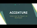 Accenture React Js Interview Application Developer First Round 3 Years