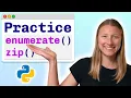 Mini-project Enumerate and Zip - Visually Explained