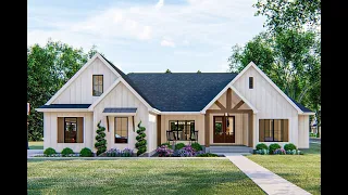 Architectural Designs Country Craftsman House Plan 62835DJ Virtual Tour with Interior Walkthrough
