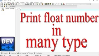 How to print the float number in various method in c programming
