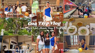 GOA TRIP VLOG | Late Train, Last-Minute Stay & First-Day Chaos | Mishti Pandey