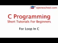 C Programming Basics - For Loop In C