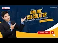 Online Calculator Usnig Html CSS JavaScript Codsoft Internship for Web Development