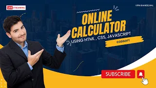 Online Calculator Usnig Html CSS JavaScript Codsoft Internship for Web Development