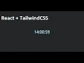 Digital Clock with React and TailwindCSS