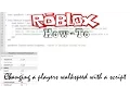 ROBLOX How-To Tutorials - Change the Walkspeed of a Player with a Script