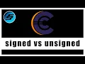 signed vs unsigned Integer Variables - C Programming