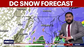 DC Snow Forecast Winter Weather Advisories Warnings issued