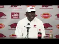 Arkansas running backs coach David Johnson press conference