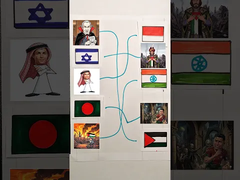 رسمت أعلام الدول العربية كلها💪منى بتلون الاعلام😍صوتولنا اول كومنت #رسم#israel#palestine #india